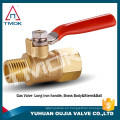 TMOK Mini Ball Valve 1/2 &quot;MALE X FEMENINO NPT Cuerpo de latón cromado 450 psi MXF